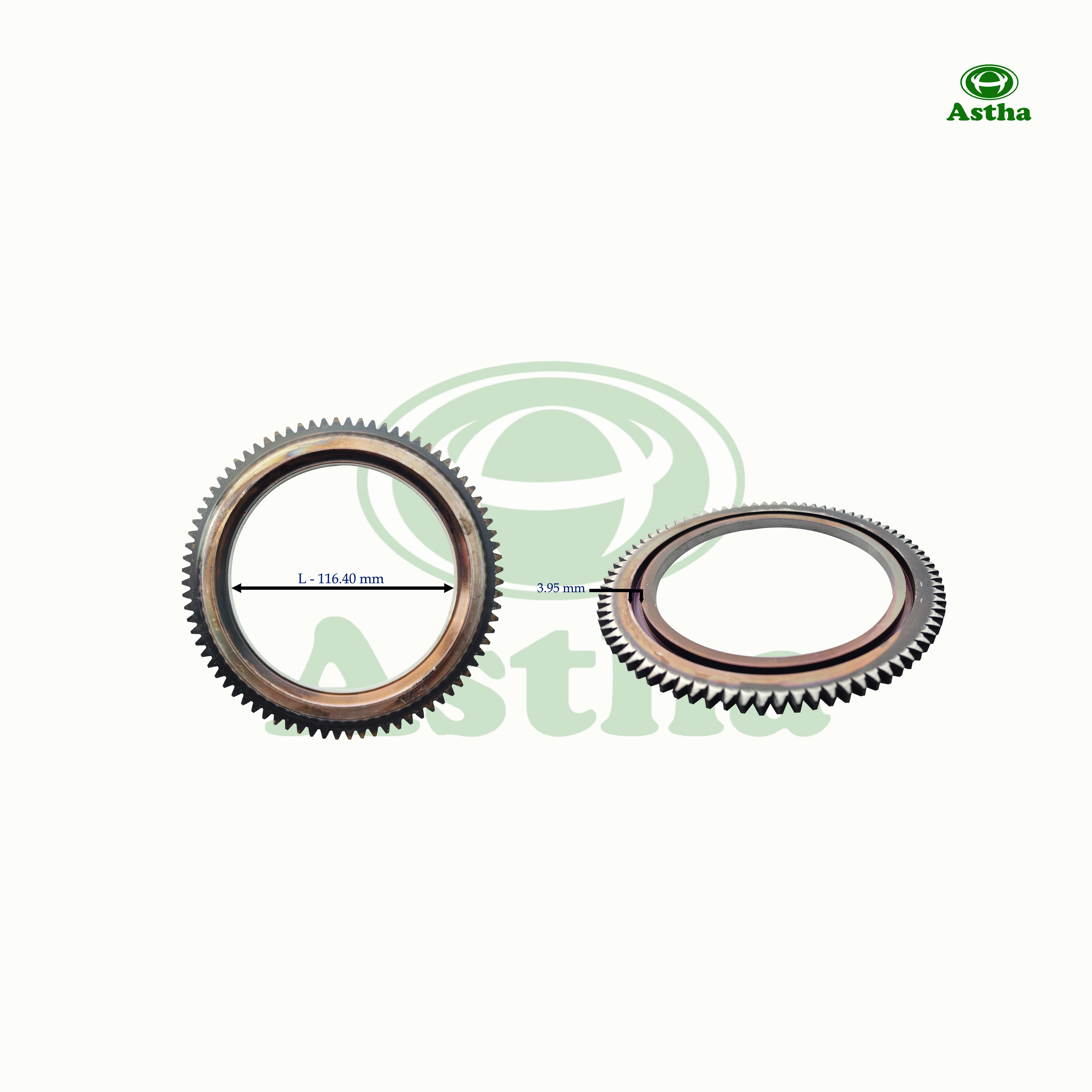 Ring Gear 80 Th. 3W Bajaj RE-174 & 205cc 4St